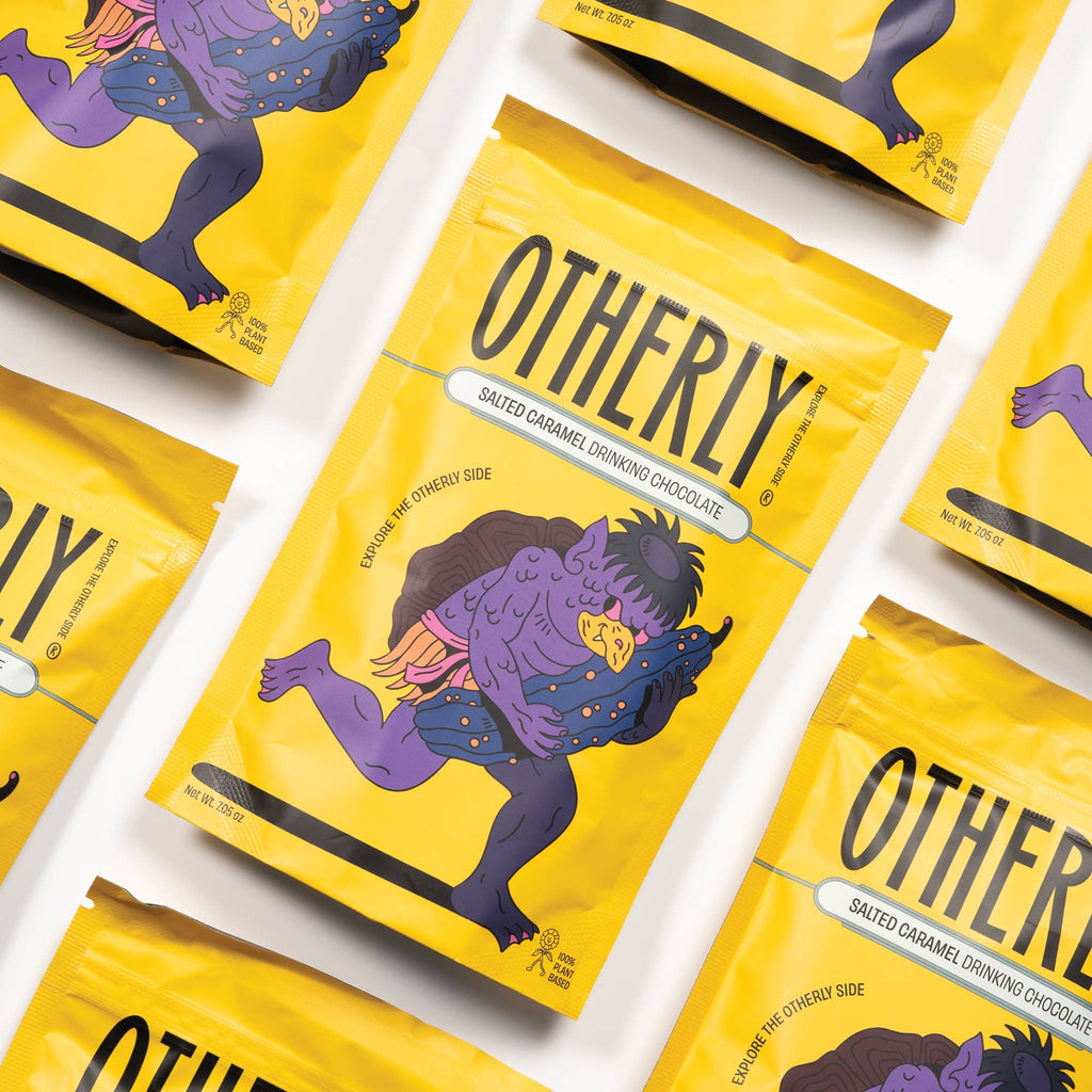 Vegan drinkchocolade met karamel en zeezout van Otherly