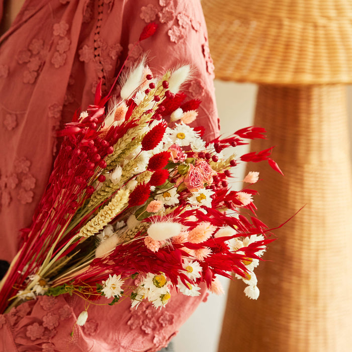 Dried Flowers -  Field Bouquet Red Velvet