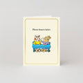 Drie Uur Later - Goudfolie - Minikaart door Richard Scarry