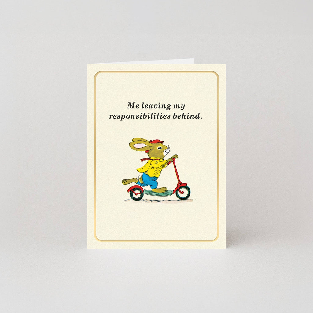 Verantwoordelijkheden - Goudfolie - Mini-kaart door Richard Scarry