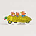 Maiskolfauto - Gestanste kaart door Richard Scarry