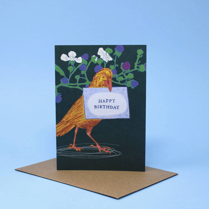 Fijne Verjaardag Vogel A6 Wenskaart