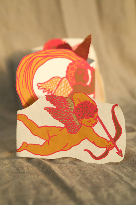 Cupid Concertina greeting card