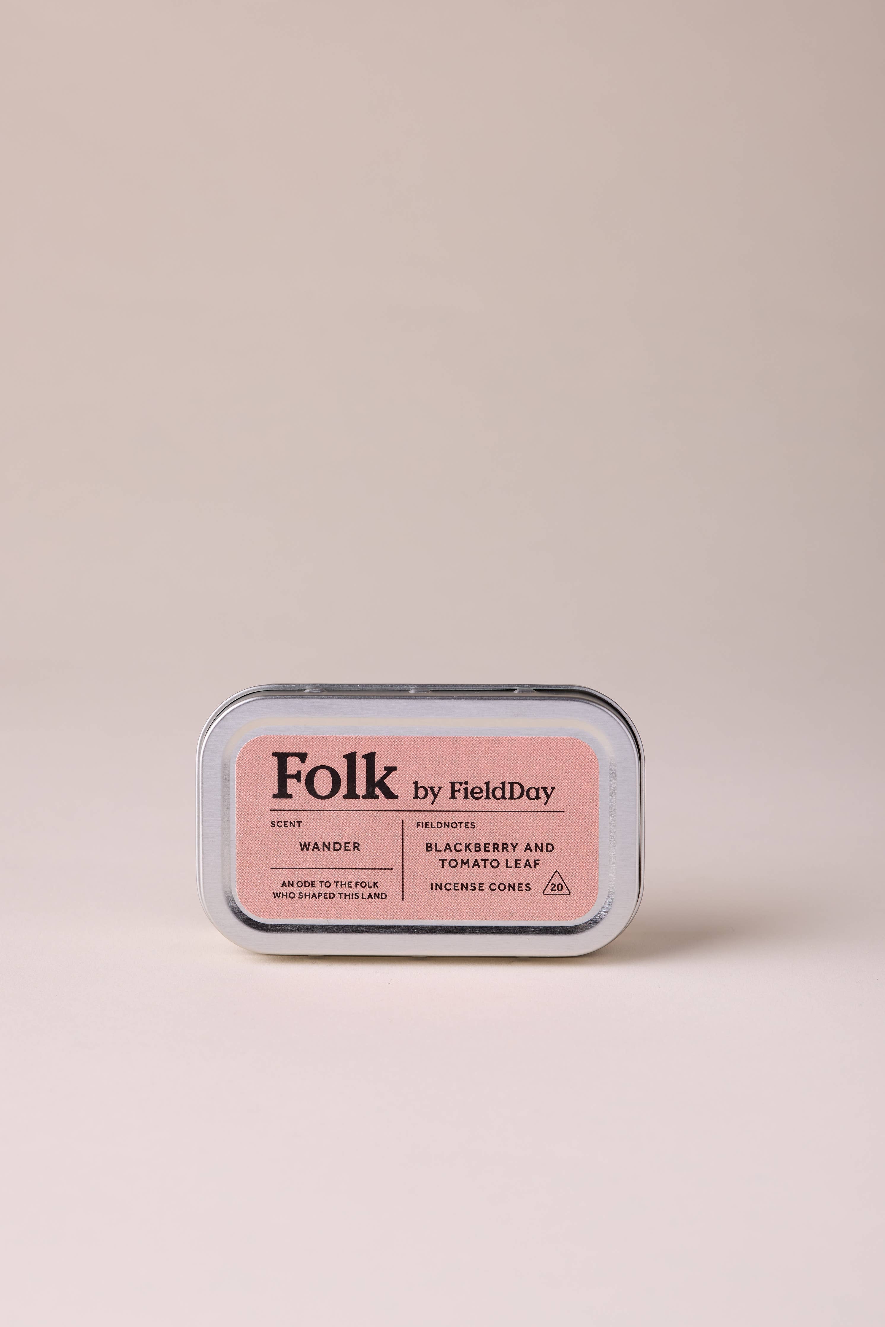 Wander Folk Blikje Wierookkegels
