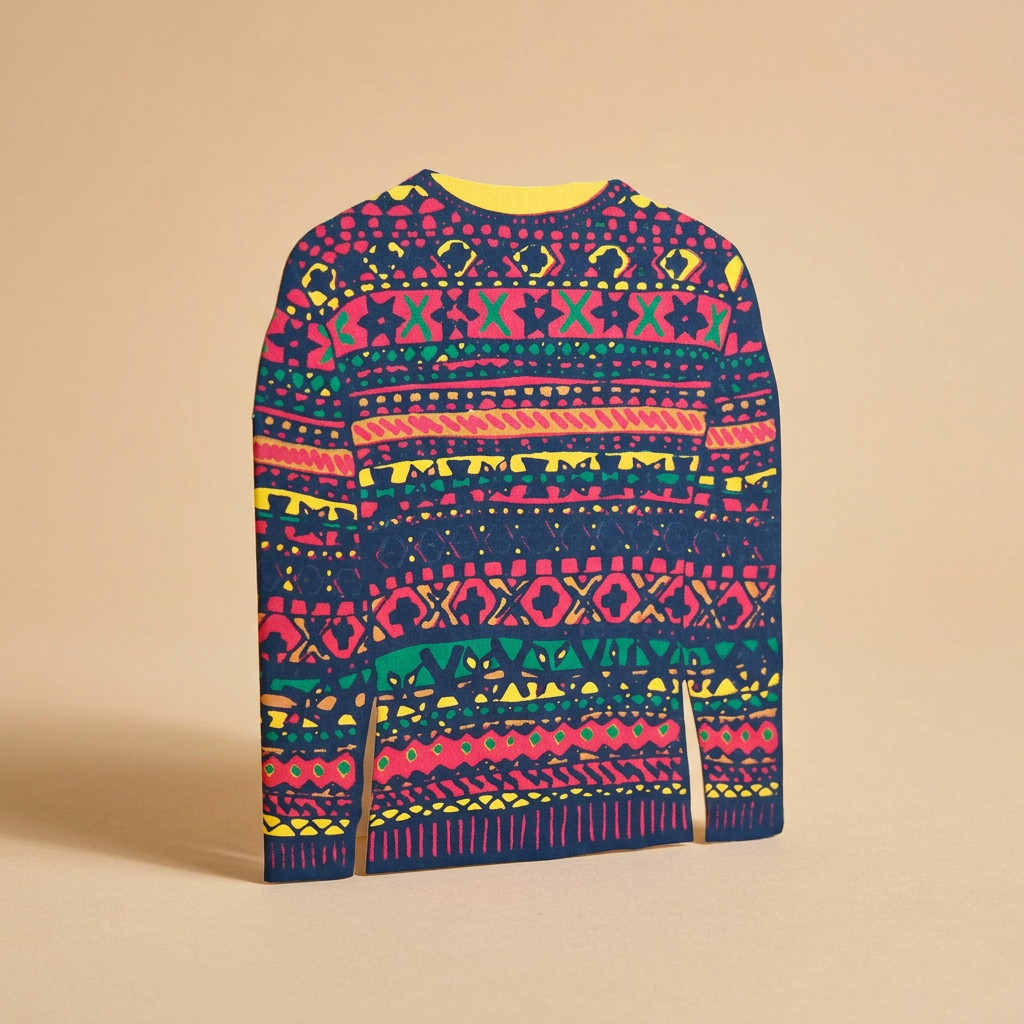 Festive Sweater Concertina Card | catalogusfoto