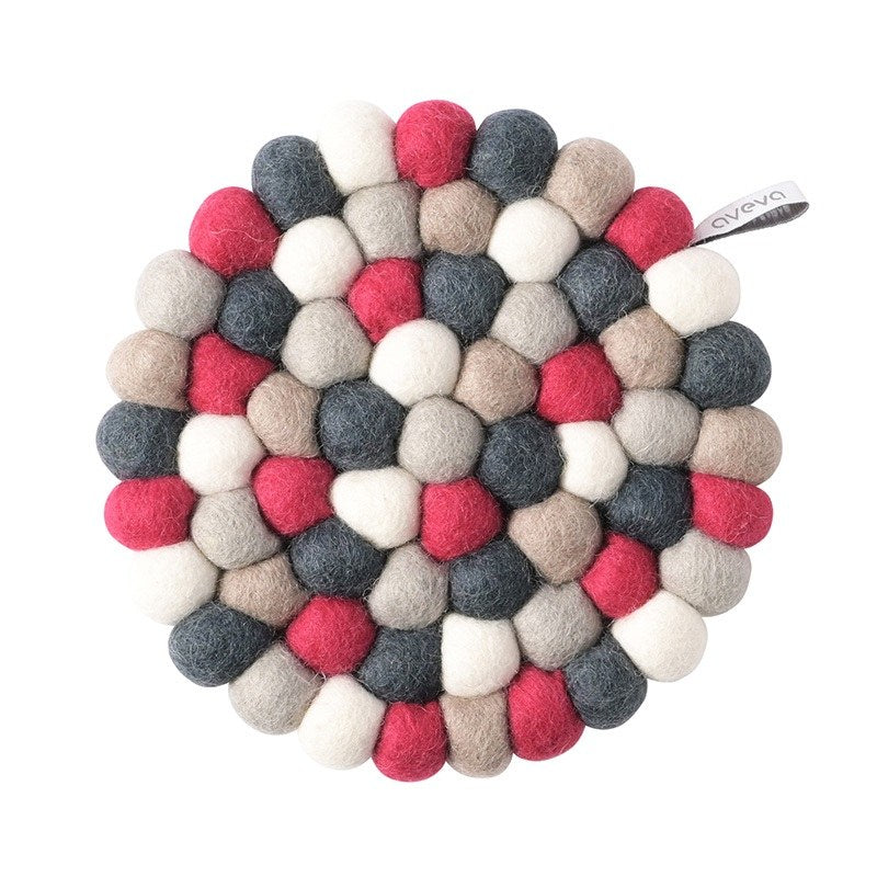 Wollen onderzetter rond – Tundra