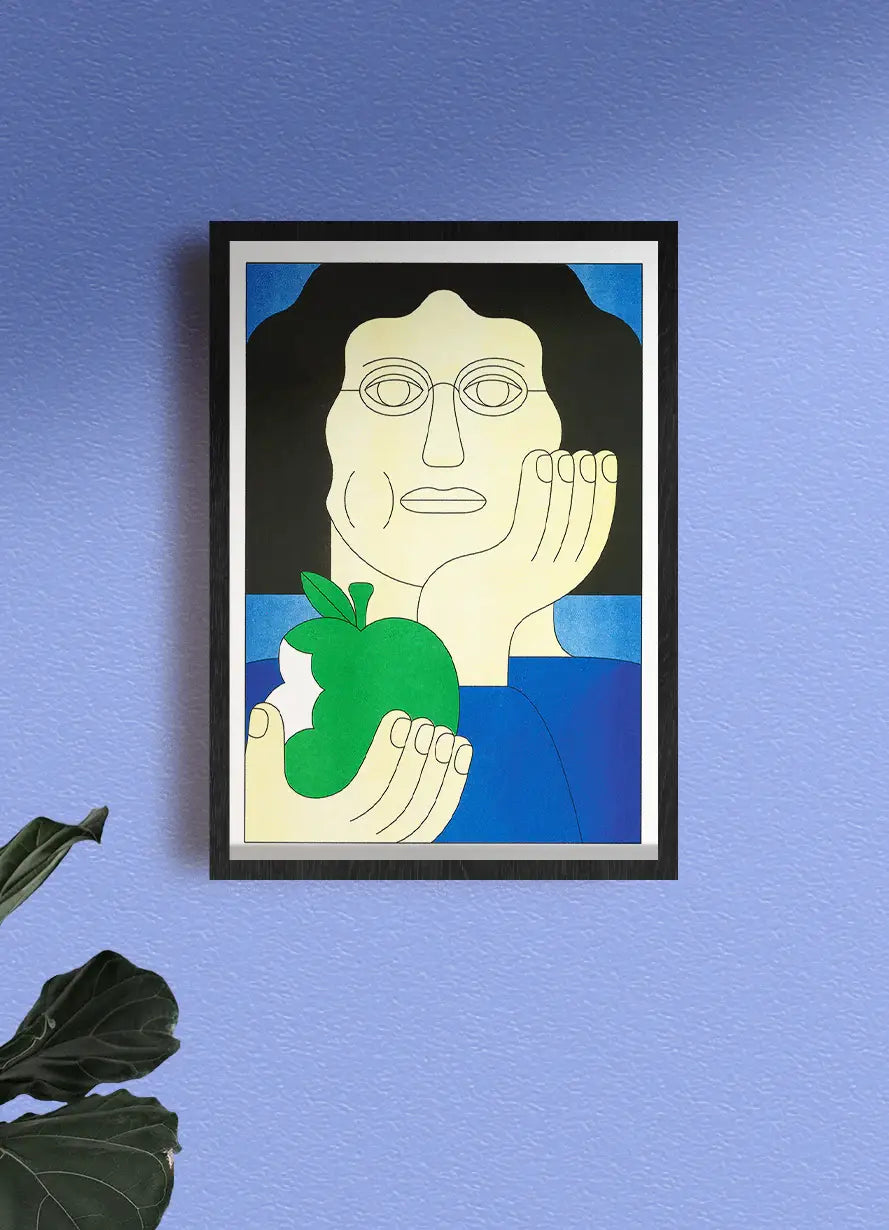 Apple Eater risoposter van Dominic Kesterton, KIBLIND Atelier