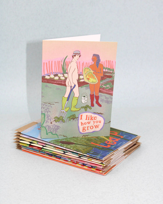 Naked Gardener A6 wenskaart