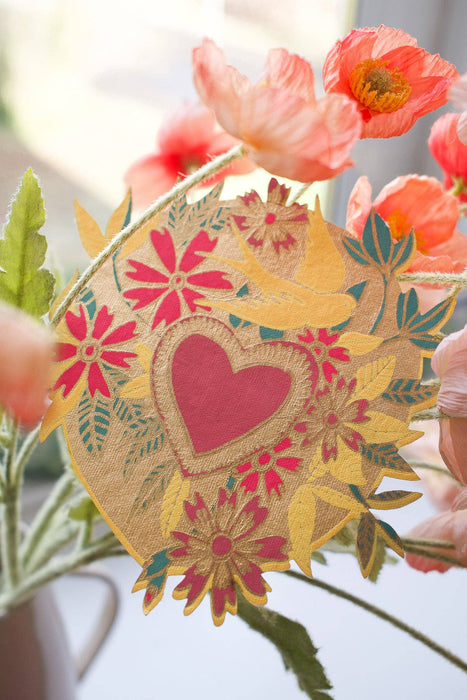 Floral Heart greeting card