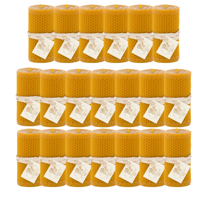 L'Abellamel Bijenwaskaarsen 20 pakjes