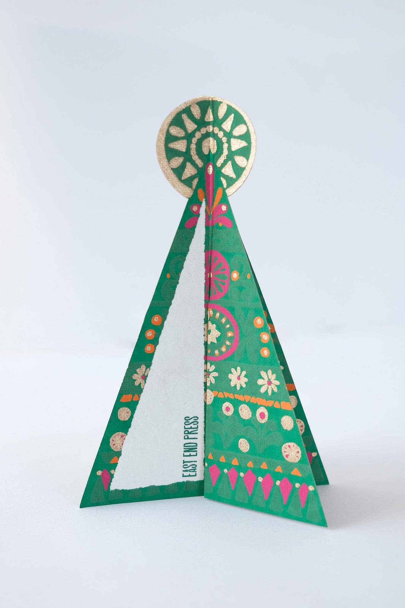 Pop-up boomkaart als tafeldecoratie