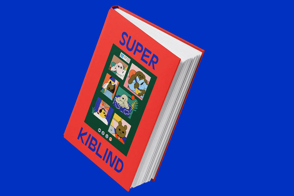 Super KIBLIND 4 opengeslagen met kleurrijke illustraties