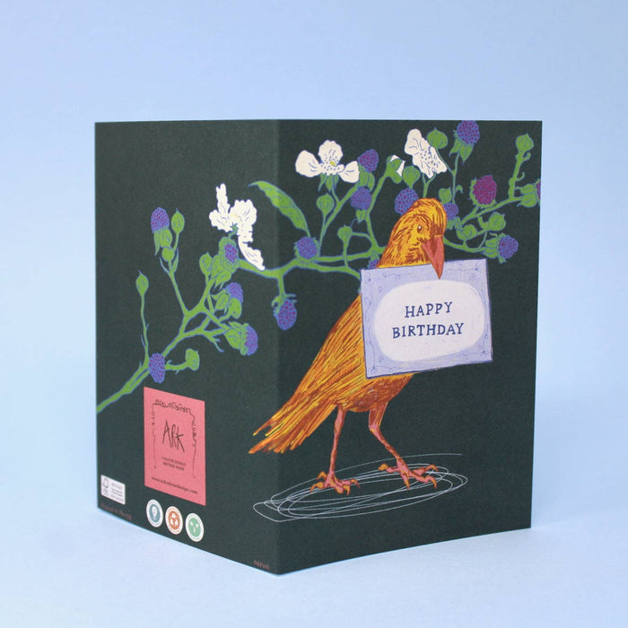 Fijne Verjaardag Vogel A6 Wenskaart