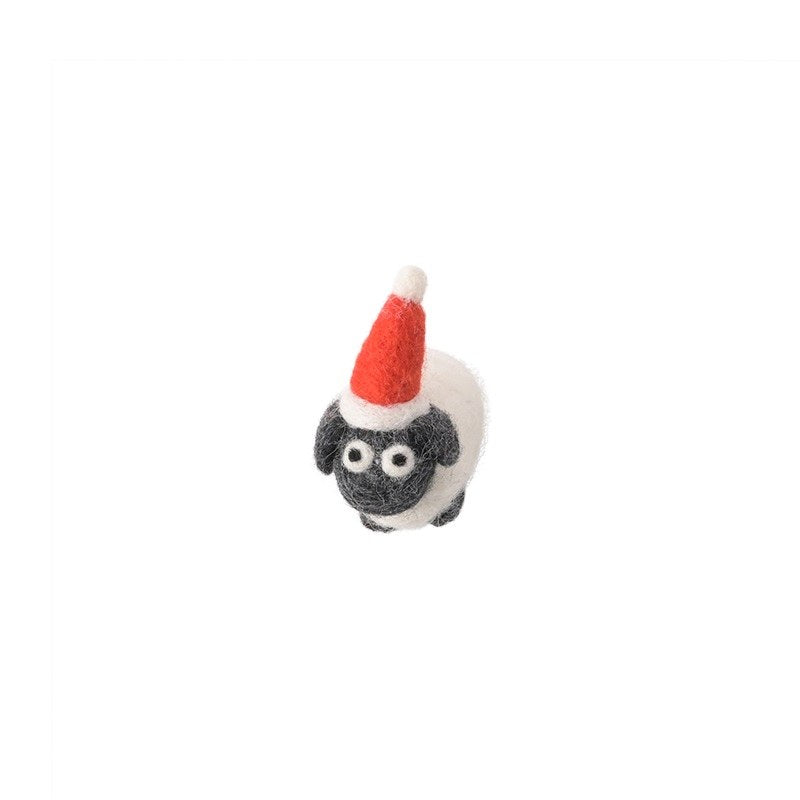 Wollen hangertje kerstschaapje