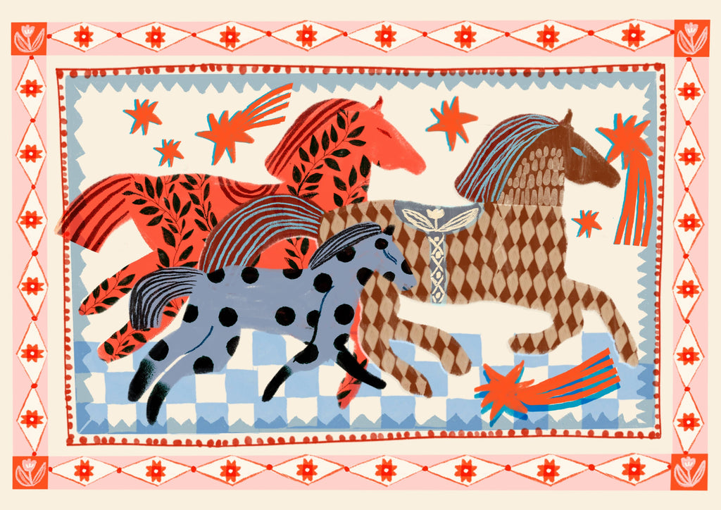 Roze Paard Rennen