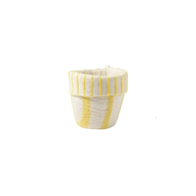 Wollen bloempot – Lemonade – M