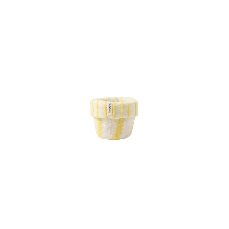 Wollen bloempot – Lemonade – S