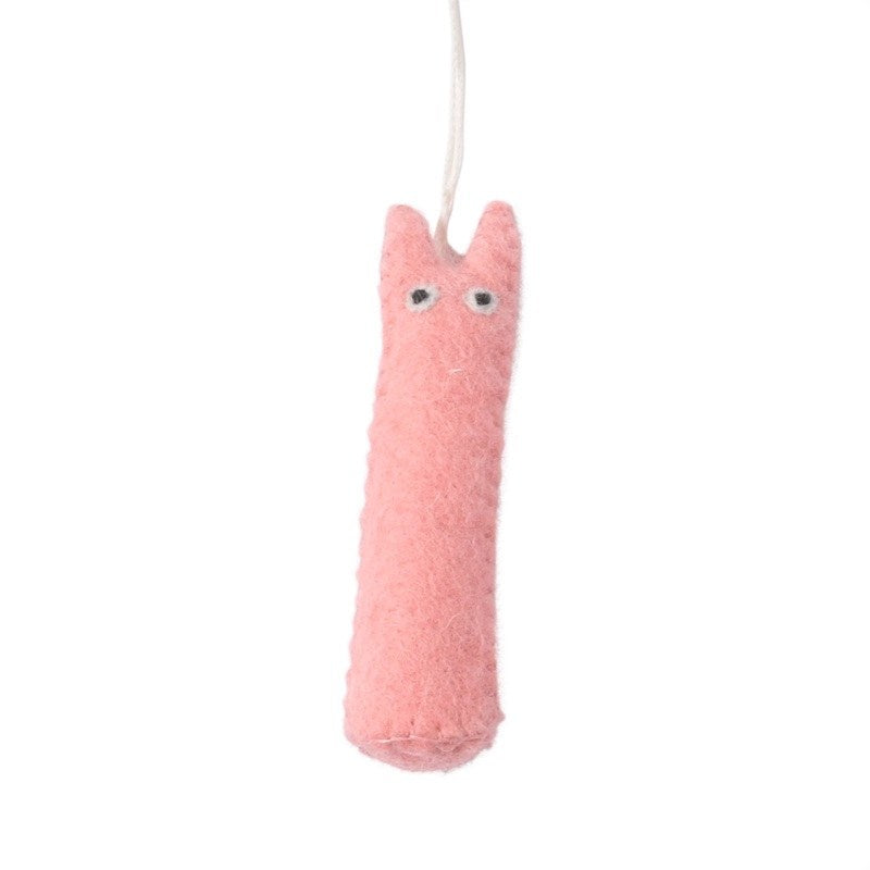 Wollen hangertje The Curious – Roze-paars