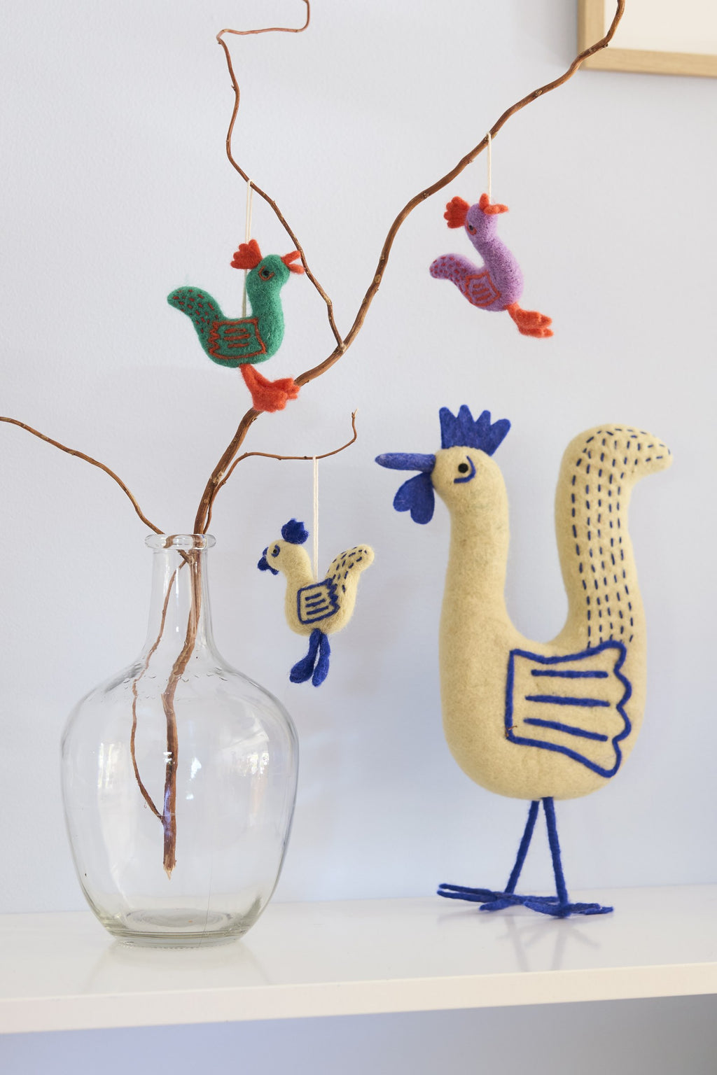 Wollen haantje Funky Rooster – sfeerbeeld