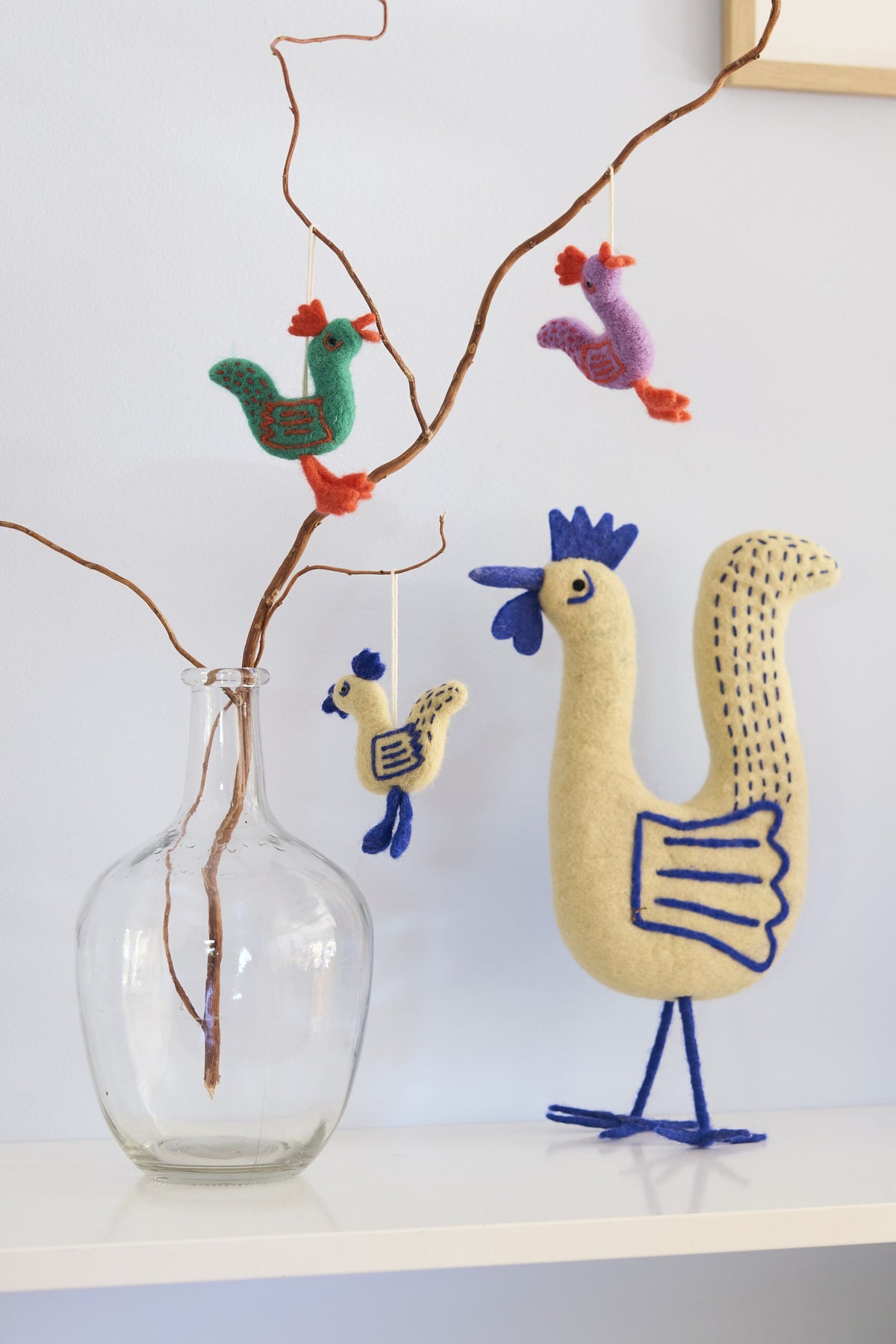 Wollen haantje Funky Rooster – sfeerbeeld