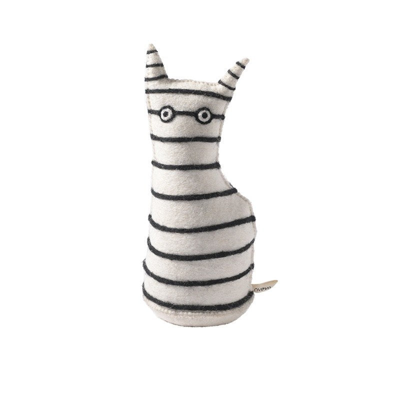 Wollen deurstopper The Curious – Strepen