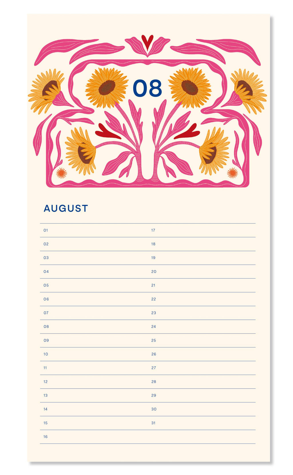 Verjaardagskalender - Bloemenvaas