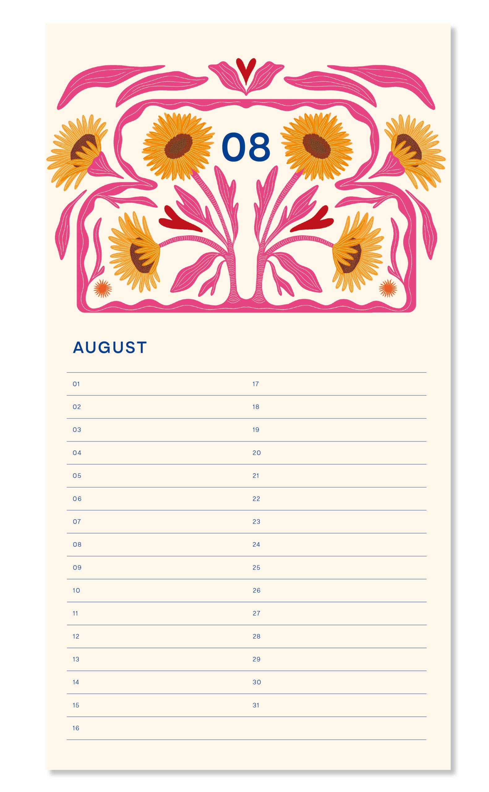 Verjaardagskalender - Bloemenvaas