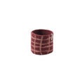 Wollen bloempot – bordeaux ruit – M