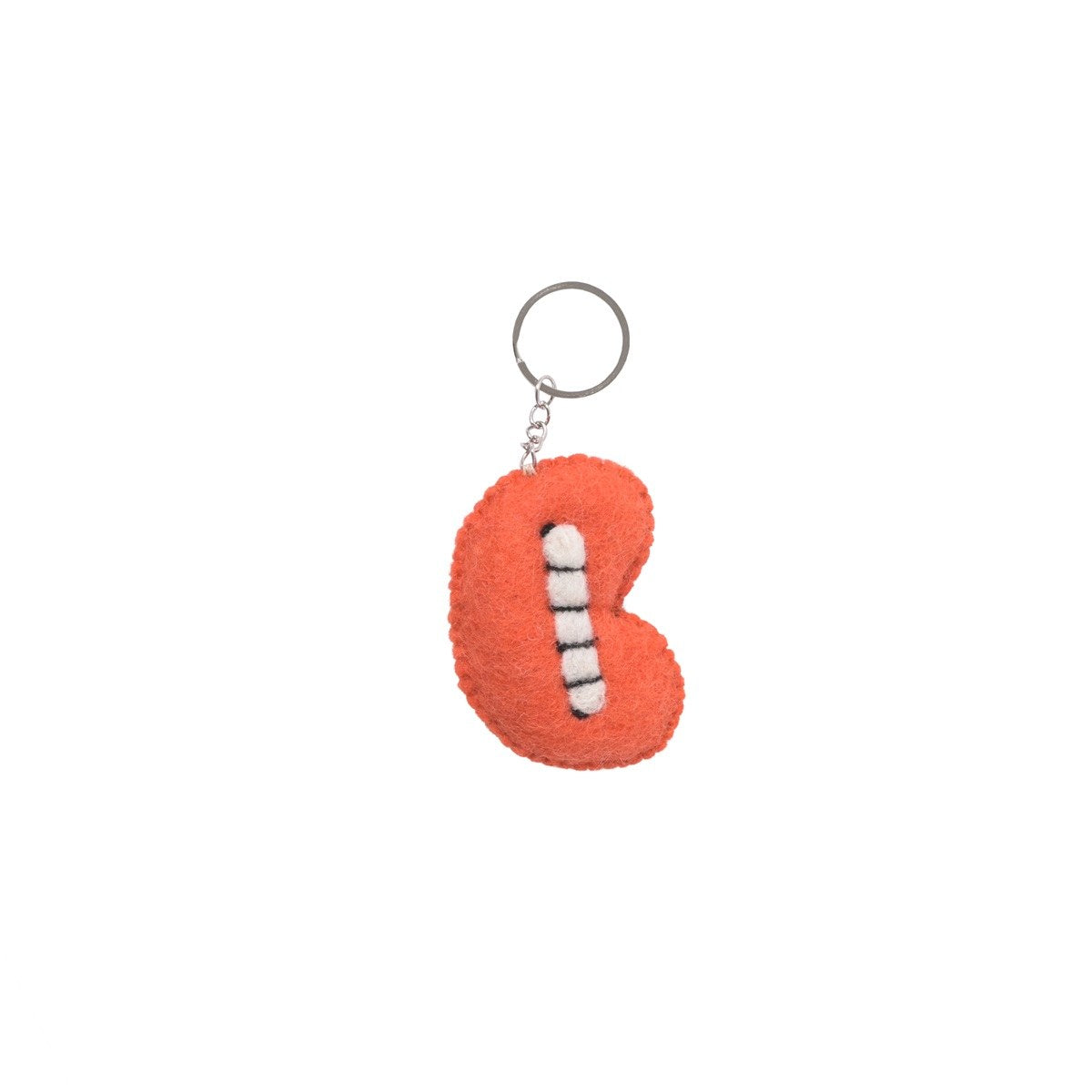 Wollen sleutelhanger mond