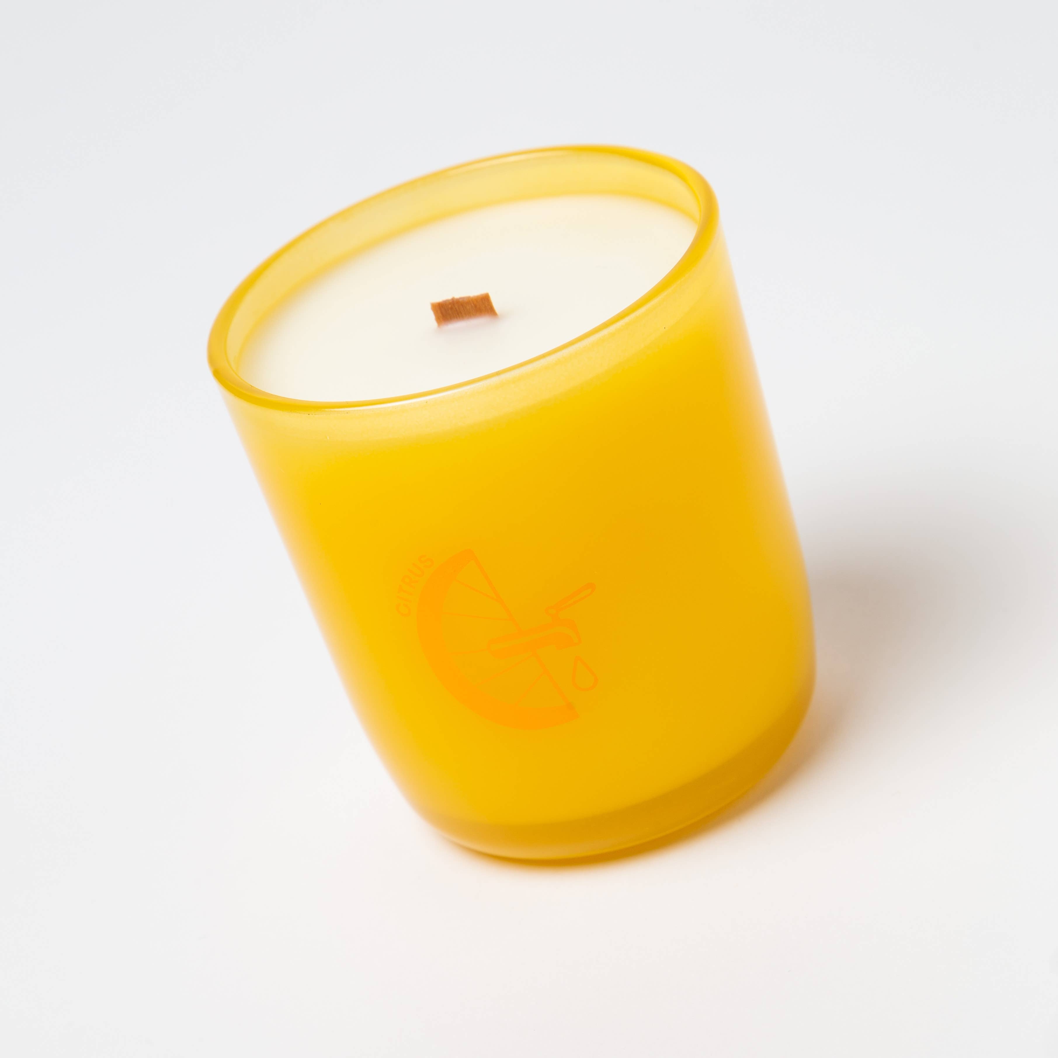 Citrus - Kaars met etherische olie en soja van 8 oz