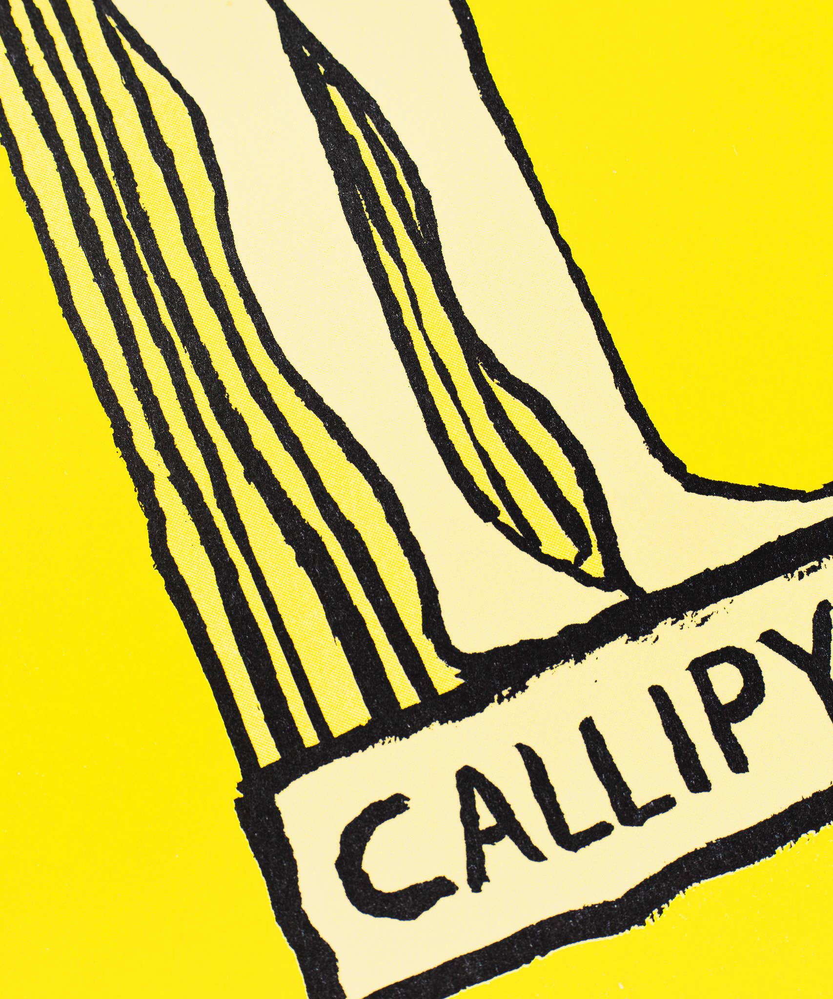 A3 risoposter 'Callipyge' van Jean Jullien op Munken-papier