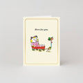 Hier voor jou - Goudfolie - Mini-kaart door Richard Scarry