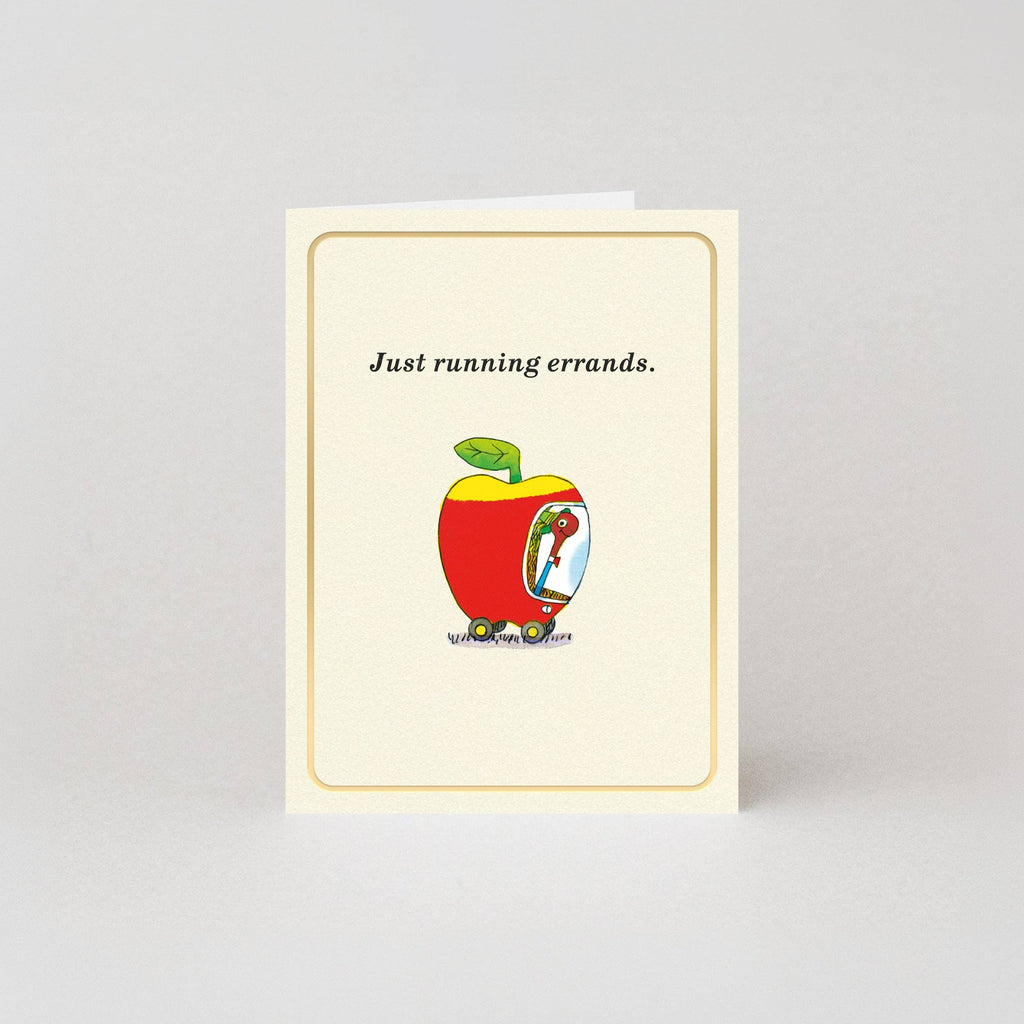 Boodschappen doen goudfolie minikaart van Richard Scarry