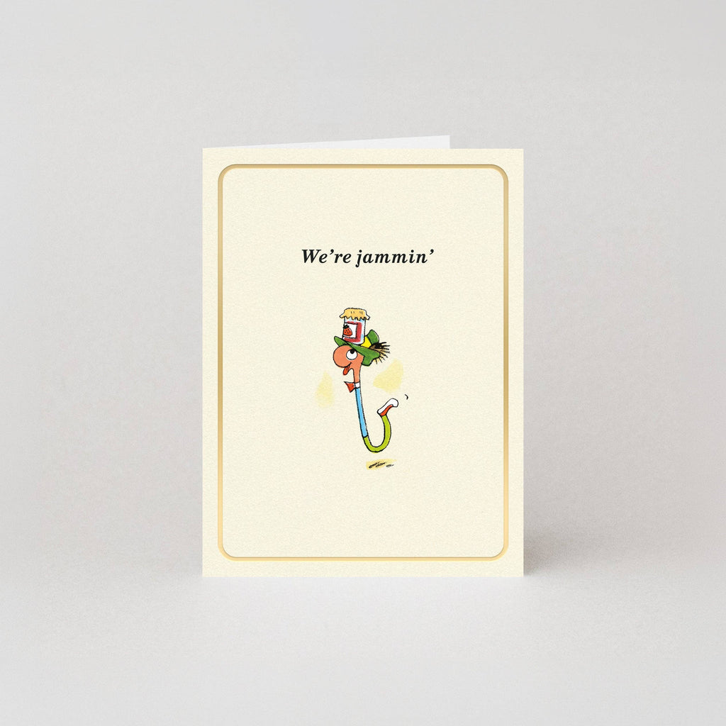We jammen - Goudfolie - Minikaart van Richard Scarry