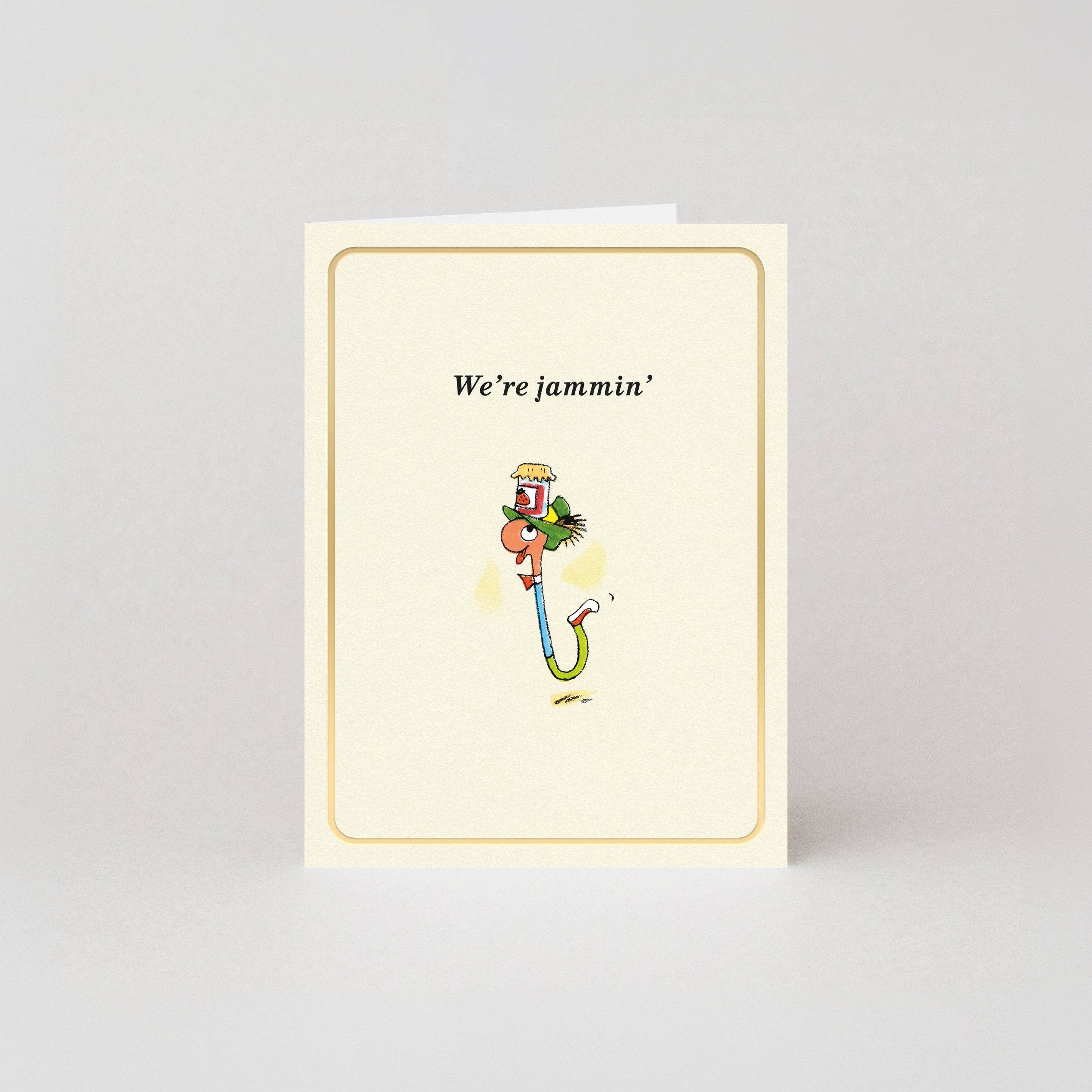 We jammen - Goudfolie - Minikaart van Richard Scarry
