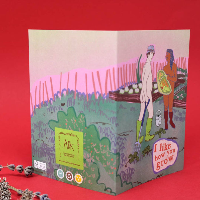 Naked Gardener A6 wenskaart