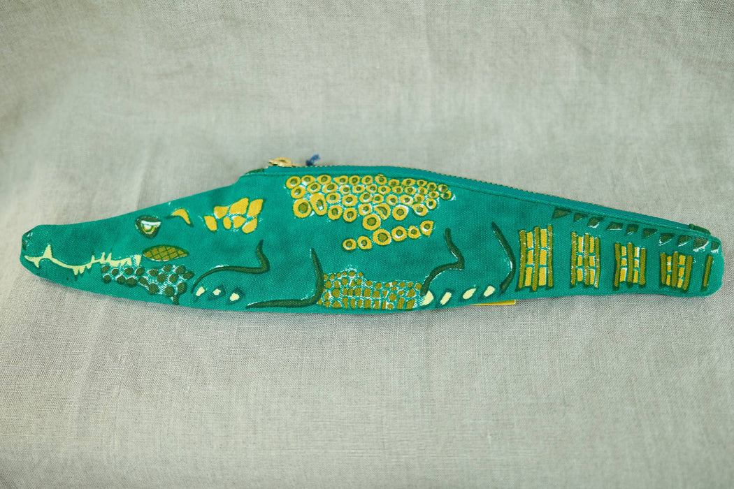 Alligator fabric pencil case