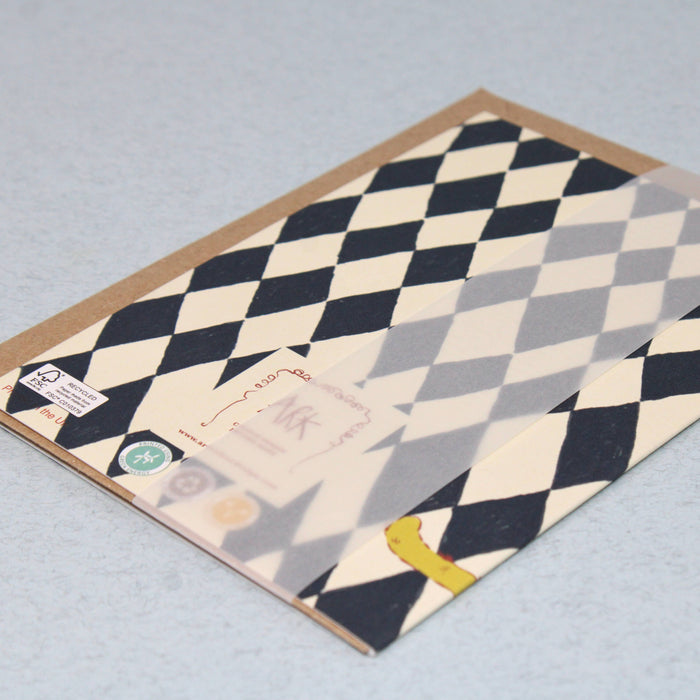 Gelukkige verjaardag Checkerboard Cat