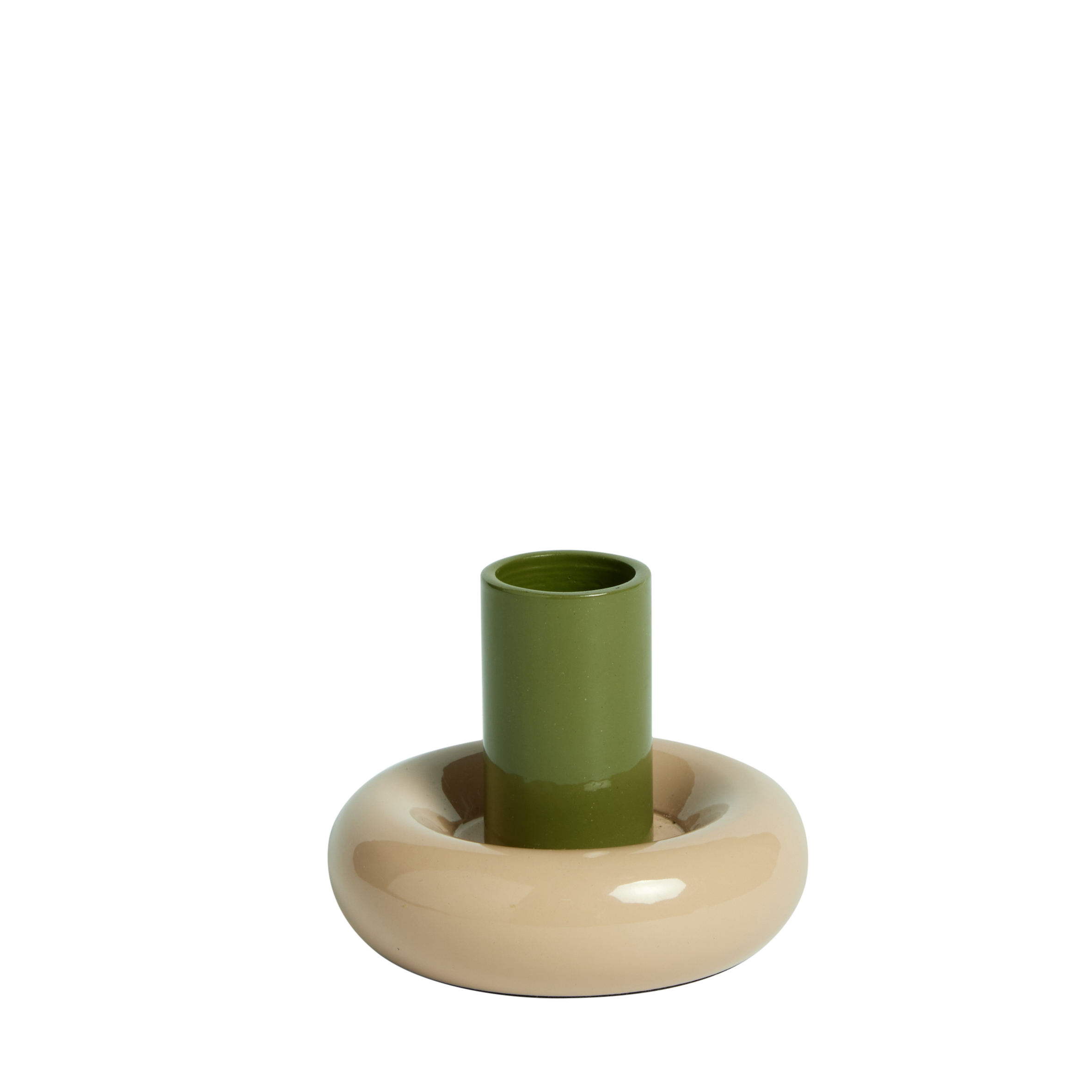 Kandelaar Donut S - Kaki