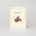 Mijn Ride-or-Die goudfolie minikaart van Richard Scarry