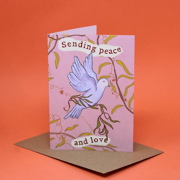 Vrede en Liefde Duif A6 Wenskaart