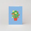 Oost-Indische kers Mini Kaart | Bloemige Mini Kaarten | Bloemkaarten