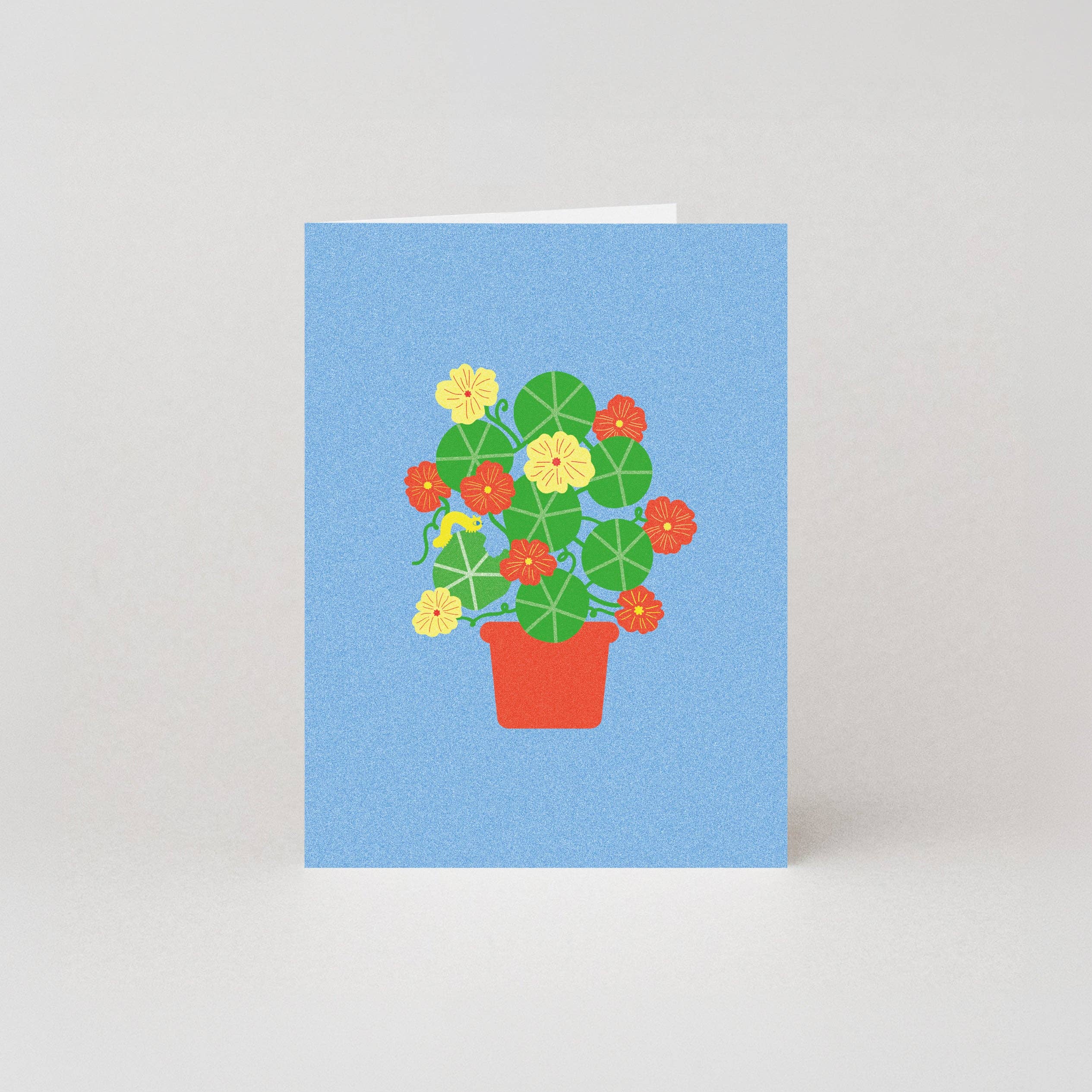Oost-Indische kers Mini Kaart | Bloemige Mini Kaarten | Bloemkaarten
