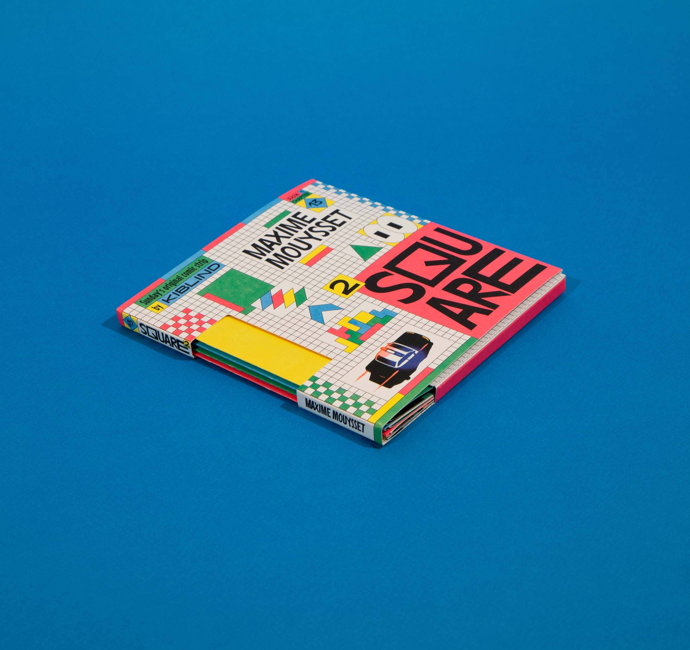 SQUARE² etui van Maxime Mouysset, detail van de print