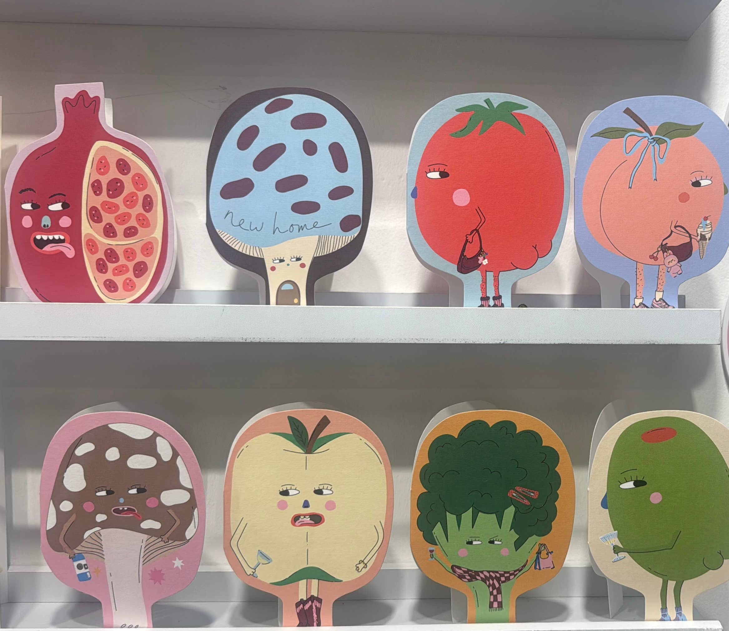 Paddenstoelkaart van Eat the Moon, detailweergave