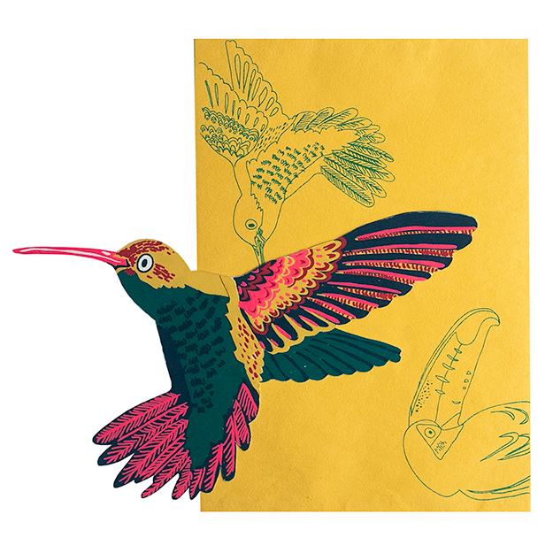 Hummingbird greeting card