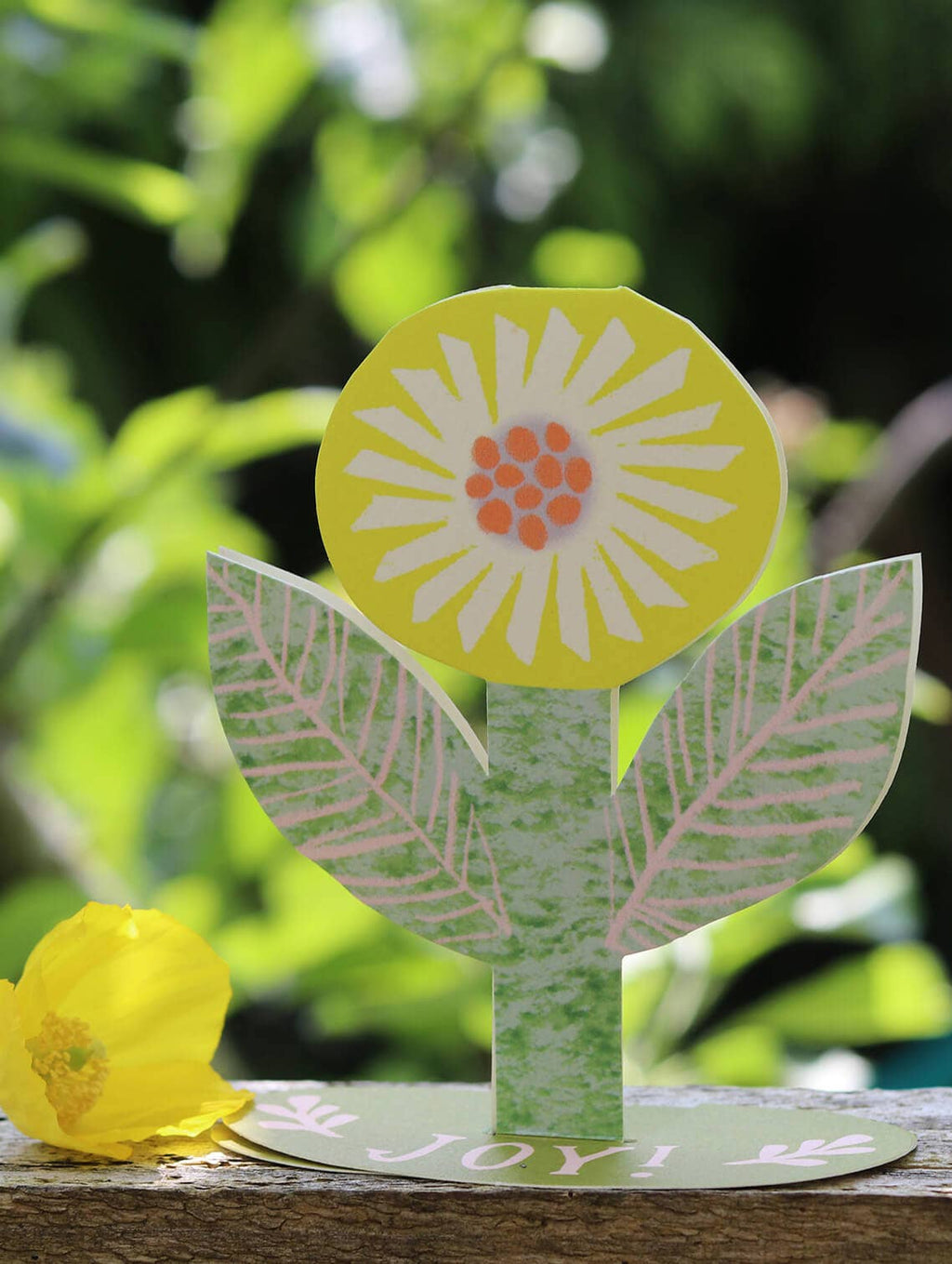Joy Flower Staande Kaart