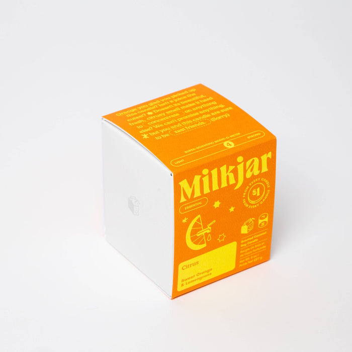 Citrus - Kaars met etherische olie en soja van 8 oz