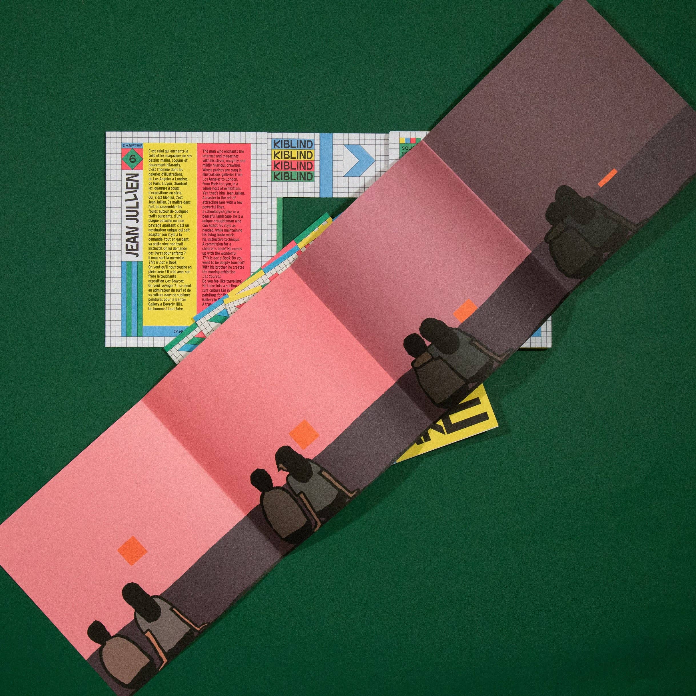 SQUARE² etui met ontwerp van Jean Jullien, vooraanzicht