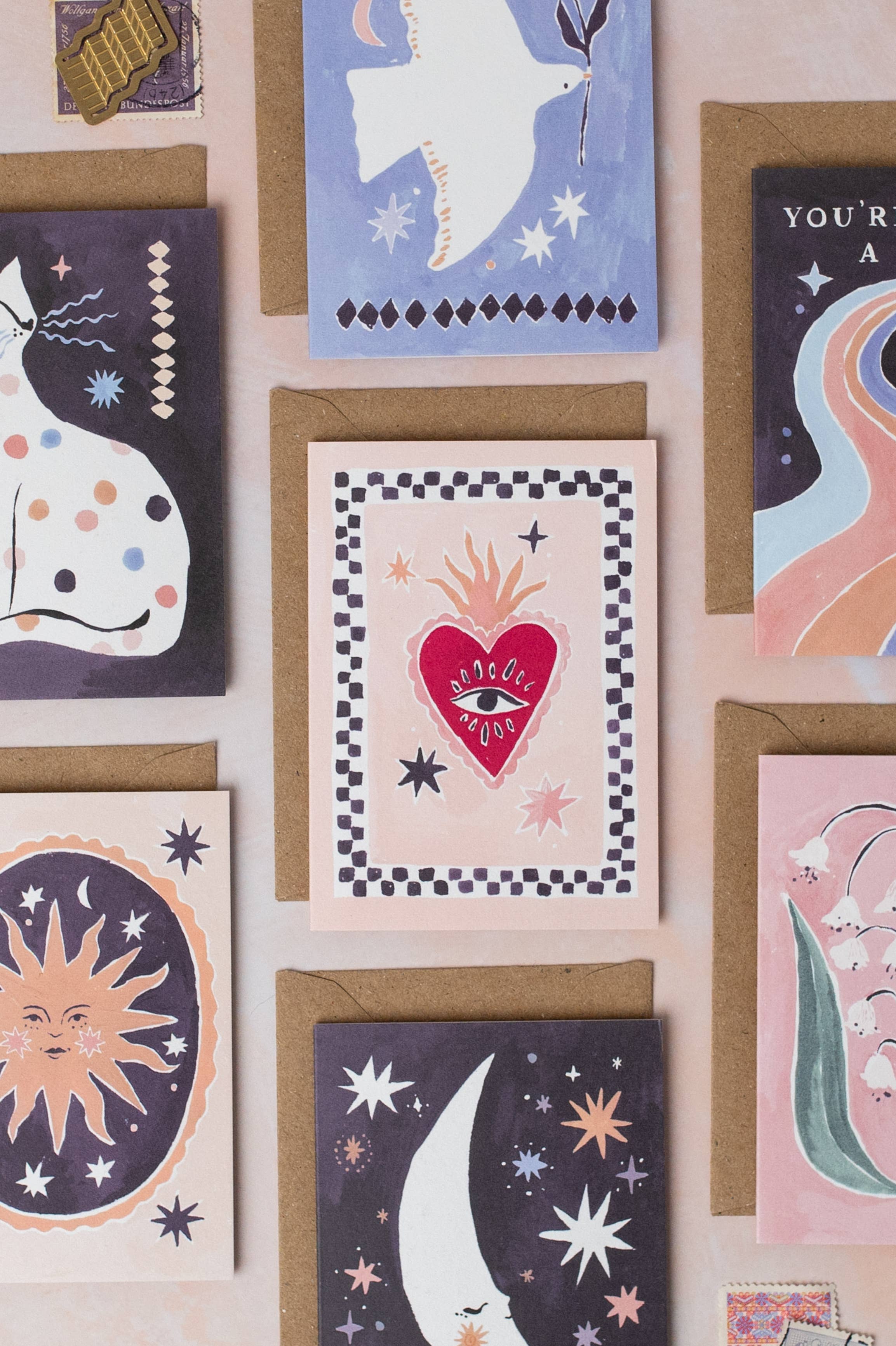 Sacred Heart Mini Love Card | Mini-wenskaart | Minikaart